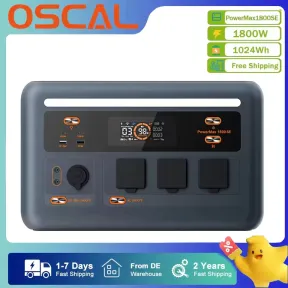 Estación de Energía Portátil PowerMax1800SE para Camping y Emergencias