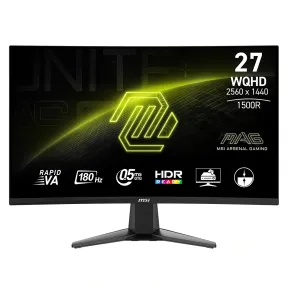 Monitor Curvo Gaming 27” MSI MAG 27CQ6F, 180 Hz WQHD