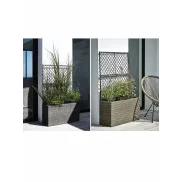 Jardinera negra o marrón TRANA A30xL83xA130