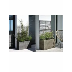 Jardinera negra o marrón TRANA A30xL83xA130