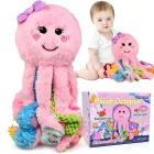 Pulpo Rosa Texturizado: Juguete Sensorial para Niños