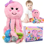 Pulpo Rosa Texturizado: Juguete Sensorial para Niños