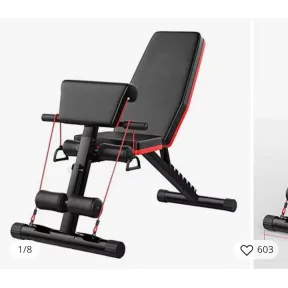 Banco Multifuncional Ajustable para Gimnasio en Casa