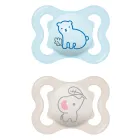 Chupete Air Azul Mate para Bebés 2-6 Meses, Pack de 2 uds