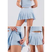 Falda Pantalón Tenis azul y blanco - Tallas XS a L