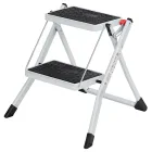 Escalera Plegable de 2 Peldaños con Asa y Goma Antideslizante