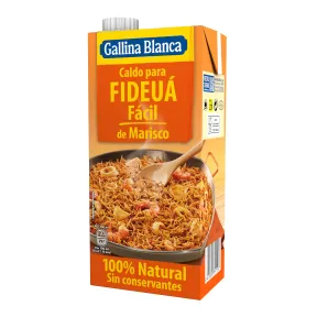 Caldo para Fideuá Fácil Gallina Blanca 1L, 4x Sin conservantes
