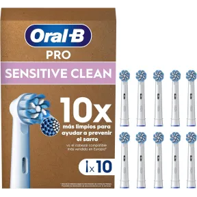 Recambios Originales Oral-B Sensitive Clean, Pack de 10