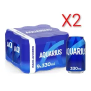 Bebida Hidratante AQUARIUS Limón, 18 unidades, baja en calorías