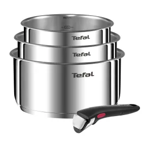 Cazos de Acero Inox Tefal Ingenio Emotion - Juego de 3 Piezas