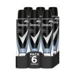 Rexona Invisible Desodorante Hombre - 6 unidades a 1,87€ cada una