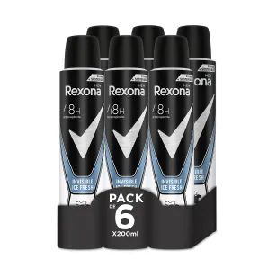 Rexona Invisible Desodorante Hombre - 6 unidades a 1,87€ cada una