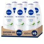 Pack Ahorro NIVEA Gel de Ducha Aloe Vera 6 x 650ml