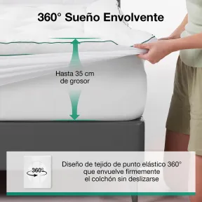 Topper Super Suave de Microfibra, Sobrecolchón 135x190 cm