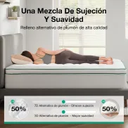 Colchón Super Suave de Microfibra 160x200 cm Topper