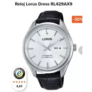 Reloj japonés Lorus con movimiento Seiko