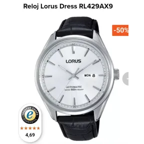 Reloj japonés Lorus con movimiento Seiko