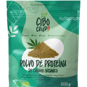 Polvo Orgánico de Proteína Cruda de Cañamo - 1.5 Kg