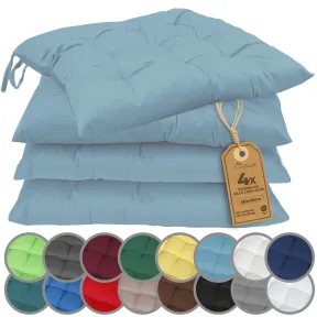 Cojines de Sillas con Lazos - Set de 4, 40x40 cm