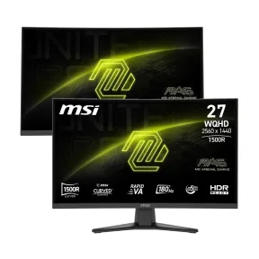 Monitores gaming MSI MAG 275CQF E18 curvos 27" WQHD 180Hz