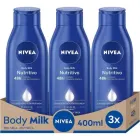 Nivea Body Milk 3x 400ml Pack Ahorro