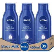 Nivea Body Milk 3x 400ml Pack Ahorro