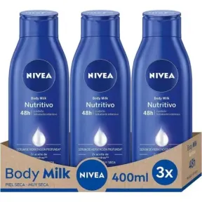 Nivea Body Milk 3x 400ml Pack Ahorro
