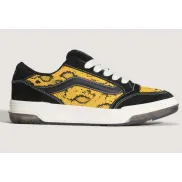 Sneakers Hylane de cuero en negro y amarillo - VANS