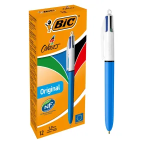 BIC 4 Colours Original Medium, Caja de 12 Bolígrafos