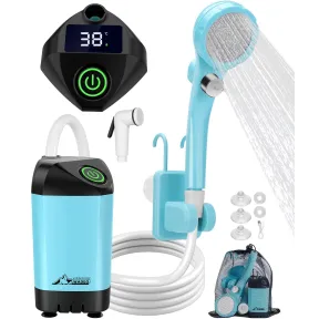 Ducha portátil de Camping con bomba y batería recargable