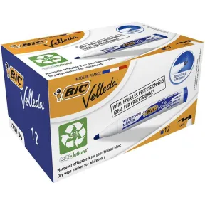 Rotuladores de pizarra 12 unidades BIC Velleda Ecolutions