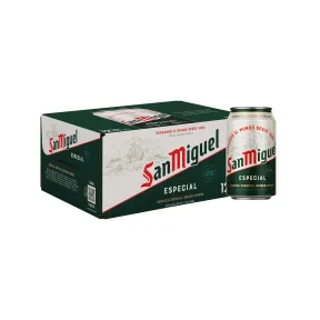 Cerveza Premium San Miguel Especial, Pack 12 Latas 33cl