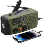 Radio de Emergencia Solar portátil con Linterna y Powerbank