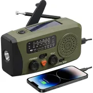 Radio de Emergencia Solar portátil con Linterna y Powerbank