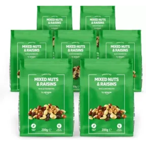 Frutos Secos y Uvas Pasas 7x200gr - Amazon