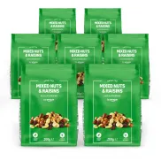 Mezcla de Frutos Secos y Uvas Pasas - 7 paquetes de 200g