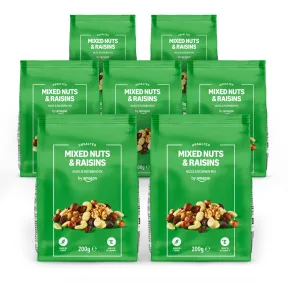 Mezcla de Frutos Secos y Uvas Pasas - 7 paquetes de 200g