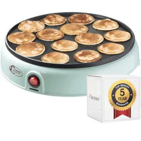 Mini Pancake Maker Retro Bestron Poffertjes, 800 W Antiadherente