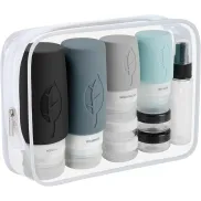 Botellas Reutilizables de Silicona para Viaje, 17 Pzs.