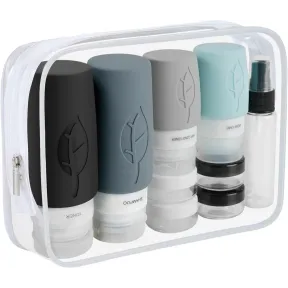 Botellas Reutilizables de Silicona para Viaje, 17 Pzs.
