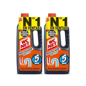 Desatascador Turbo Wc Net 1L, Pack de 2