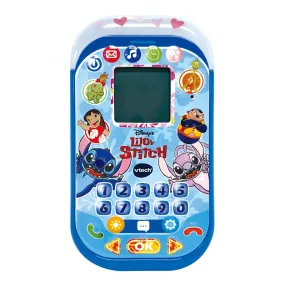 Teléfono Stitch Educativo +4 Años, Minijuegos y Pantalla LCD