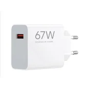 Cargador Blanco Xiaomi 67W HyperCharge con USB-A