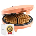 Gofrera Retro en Forma de Corazón con Luz, 700 W Antiadherente