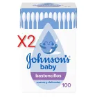 Bastoncillos Johnson's Baby para oídos, 100 unidades