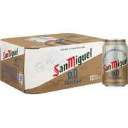 Pack 12 x 33 cl de San Miguel 0,0 Tostada a 3.49€