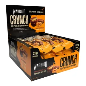 Barritas Warrior Crunch de Chocolate y Cacahuete - Pack 12