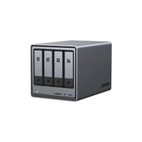 NAS Ugreen DXP4800, 4 Bahías, 12 TB SSD, Gris
