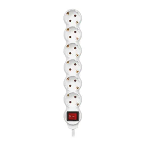 Regleta SIMON 6 Tomas 16A con Interruptor y Cable 1,5m