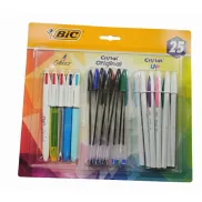 Set de 25 bolígrafos originales BIC, escritura suave